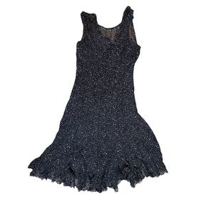 Teri Jon Black and White Patterned Dress size 10